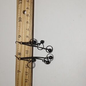 Black Charcoal Beautiful Drop Woman Earrings